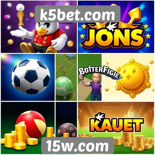 Comparação de jogos disponíveis no k5bet.com